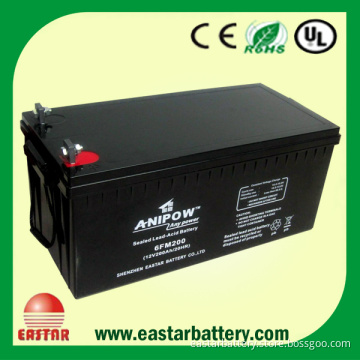 12V 200ah Solar Battery, Charge Battery, UPS AGM Deep Cycle Battery